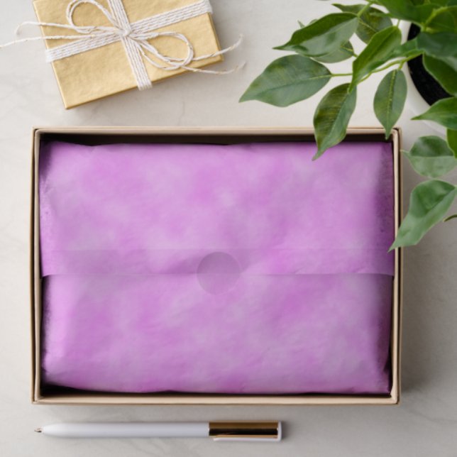 Pinkish Purple Created Clouds Abstract Art Design Tissue Paper (Gift)