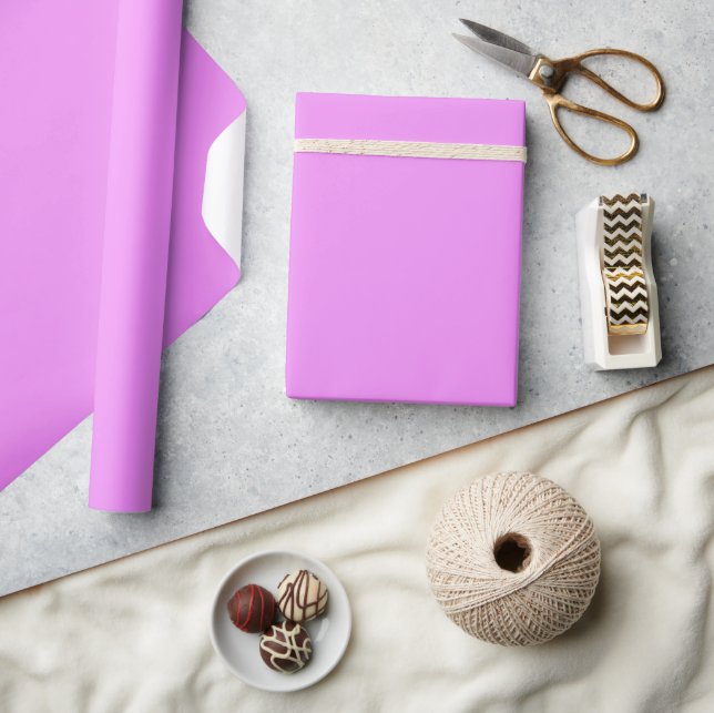 Pinkish Purple Solid Colour Wrapping Paper (Crafts)