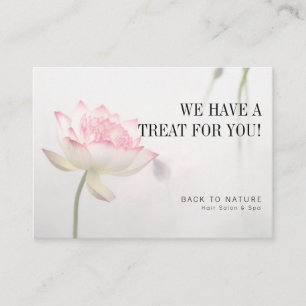 ©Pinkish White Lotus Holistic Health Discount Business Card