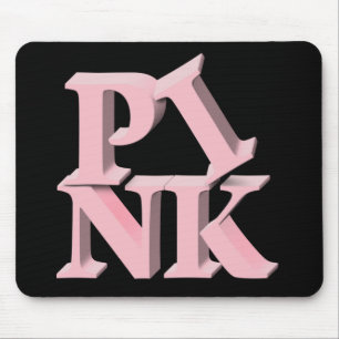 PinkonBlack Breast Cancer Awareness Mouse Pad