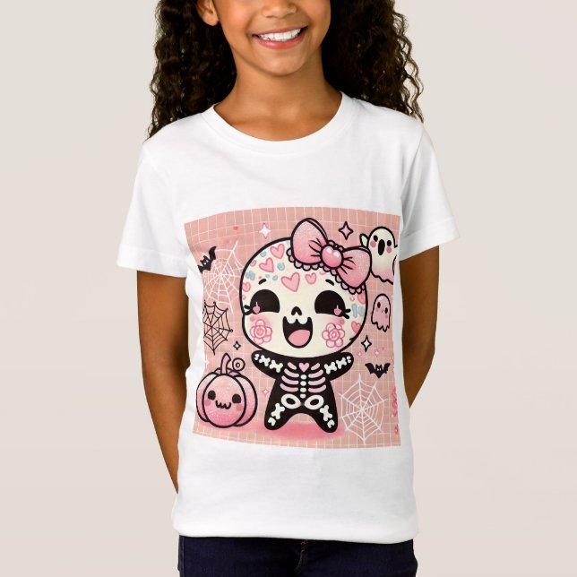 👻💀 Pinkoween Just Got Cuter! 💀👻 T-Shirt (Front)