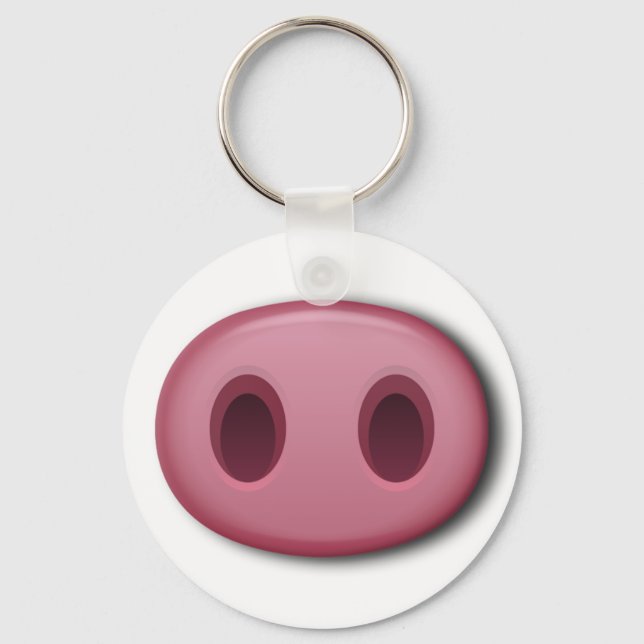 PinkPig Snout Key Ring (Front)