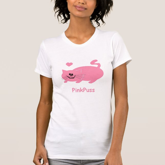 pinkpuss love T-shirt (Front)