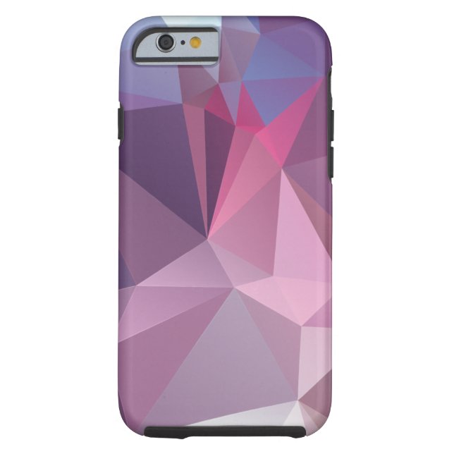 Pinks Blues Abstract Pyramid Pattern Art Case-Mate iPhone Case (Back)
