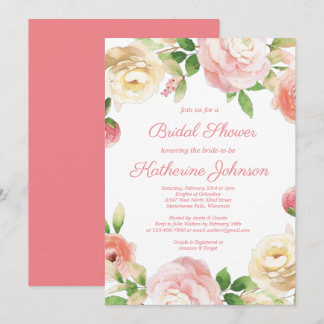 Pinks Bridal Shower Invitation