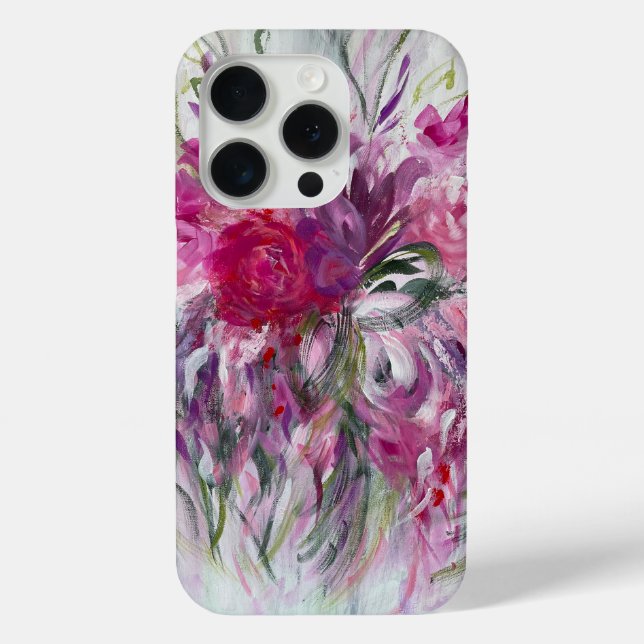 Pinks & Purples Floral iPhone Case / Cover (Back)