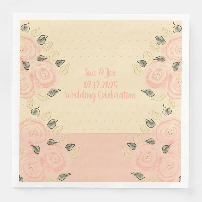 Pinks With Polka Dots Napkin (Front)