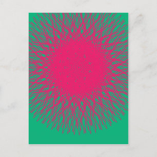 pinky abstract postcard