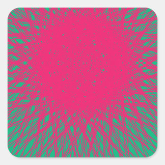 pinky abstract square sticker