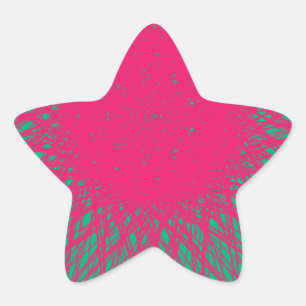 pinky abstract star sticker