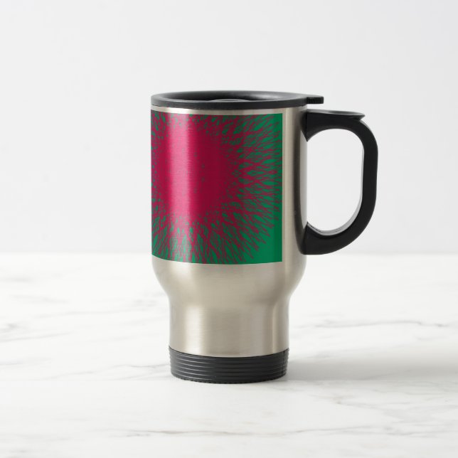 pinky abstract travel mug (Right)