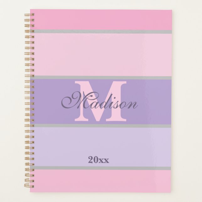 pinky and purple pastel iPhone / iPad case Planner (Front)