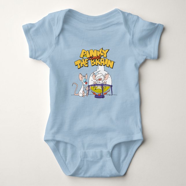 Pinky and the Brain | Laboratory Science Baby Bodysuit (Front)
