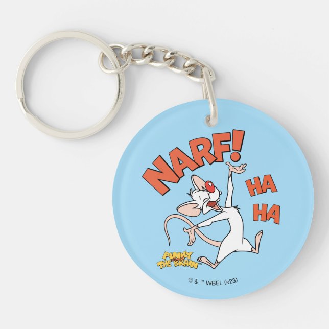 Pinky and the Brain | Pinky "Narf!" Key Ring (Front)
