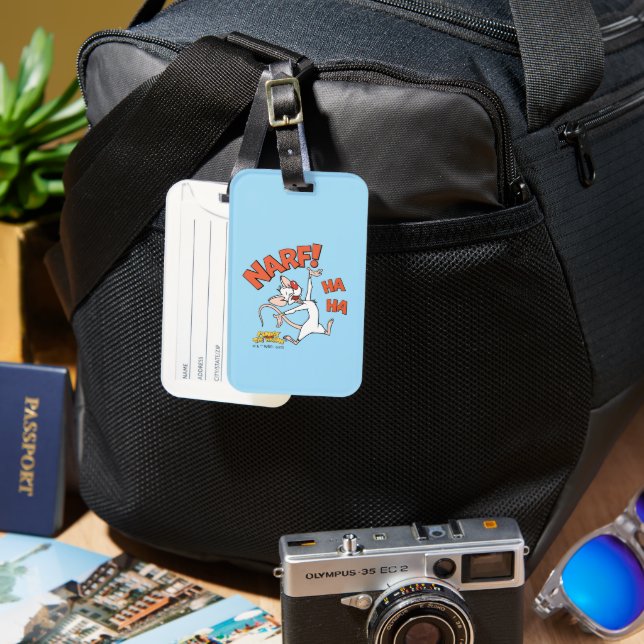 Pinky and the Brain | Pinky "Narf!" Luggage Tag (Front & Back)