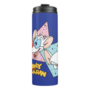 Pinky and the Brain   Retro Character Graphics Thermal Tumbler