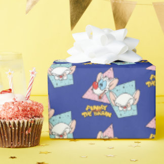 Pinky and the Brain | Retro Character Graphics Wrapping Paper