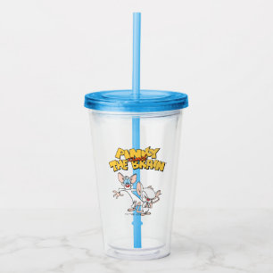 Pinky and the Brain Show Logo Acrylic Tumbler