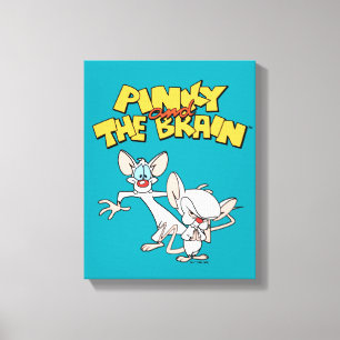 Pinky and the Brain   Show Logo Canvas Print