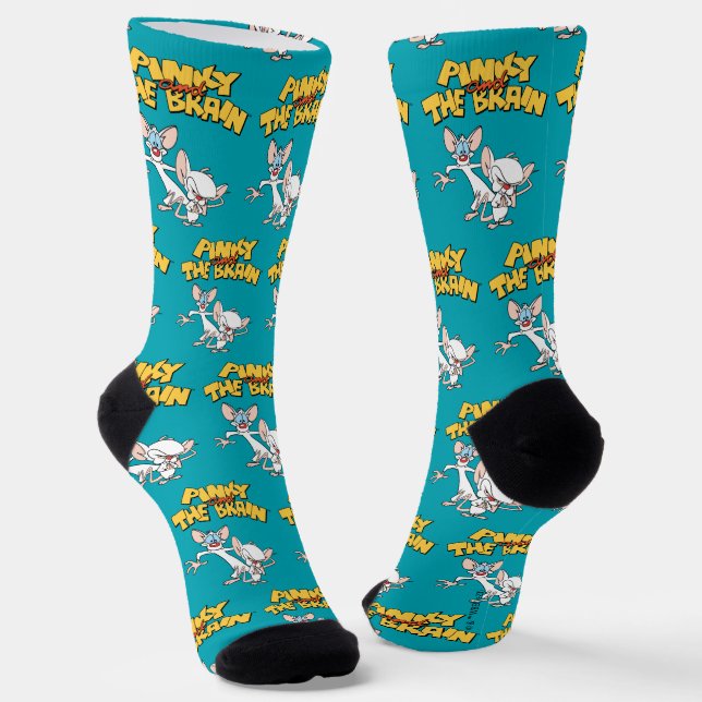 Pinky and the Brain | Show Logo Socks (Angled)