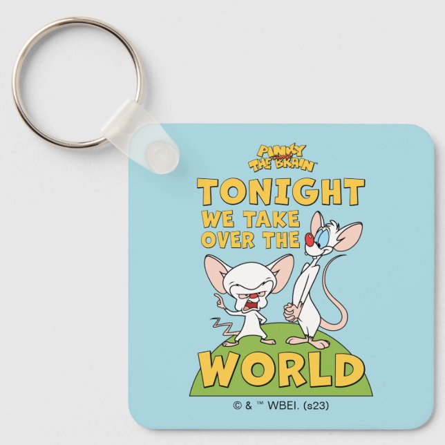 Pinky and the Brain | Take Over The World Key Ring (Front)