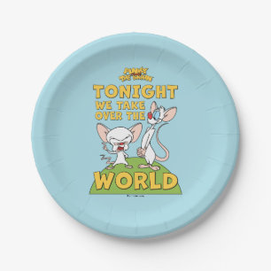 Pinky and the Brain   Take Over The World Paper Plate