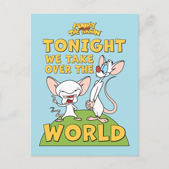Pinky and the Brain | Take Over The World Postcard (Front)