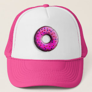 Pinky Donut with colorful sprinkles + your ideas Trucker Hat