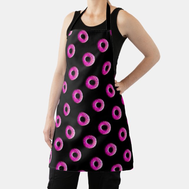 Pinky Doughnut - colourful sprinkles 1 Apron (Insitu)
