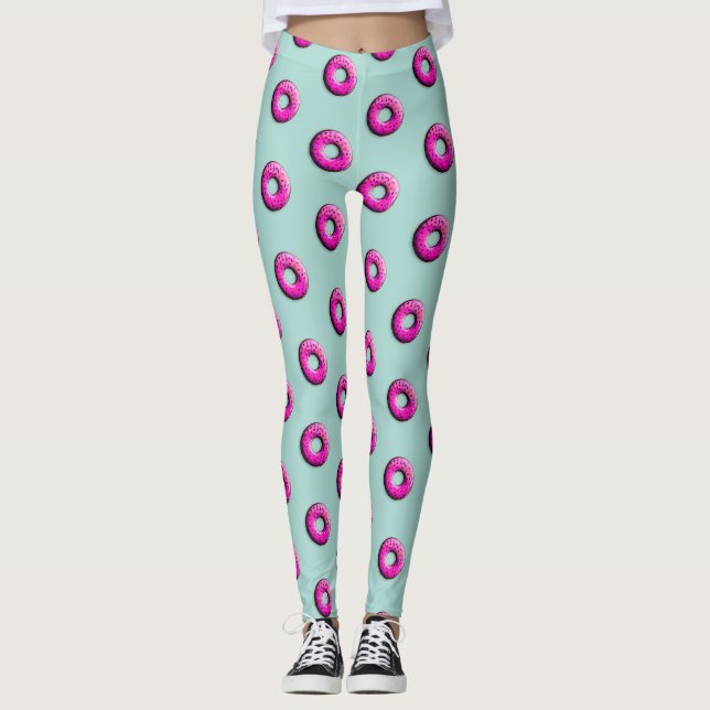 Pinky Doughnut - colourful sprinkles 1 Leggings (Front)