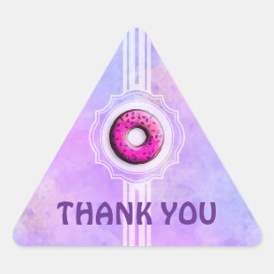 Pinky Doughnut - colourful sprinkles 1 Triangle Sticker