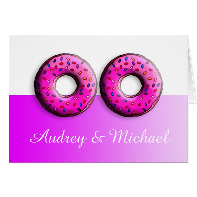 Pinky Doughnut with colourful sprinkles + your ide (Front Horizontal)