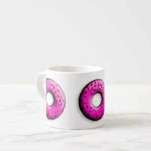 Pinky Doughnut with colourful sprinkles + your ide Espresso Cup