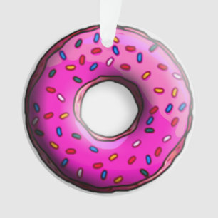 Pinky Doughnut with colourful sprinkles + your ide Ornament