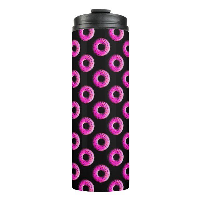 Pinky Doughnut with colourful sprinkles + your ide Thermal Tumbler (Front)