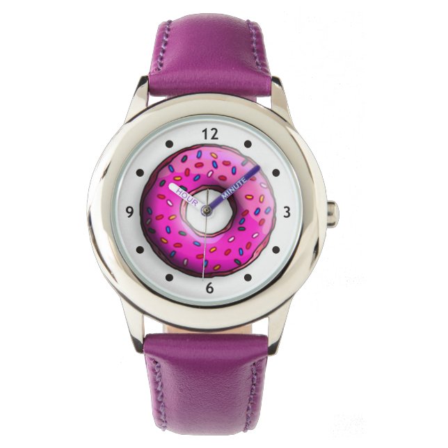 Pinky Doughnut with colourful sprinkles + your ide Watch (Front)