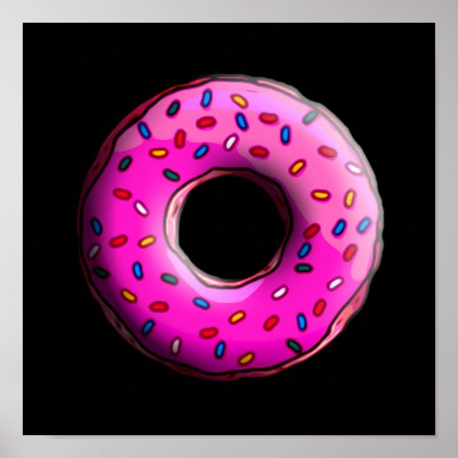 Pinky Doughnut with colourful sprinkles + your Poster (Front)