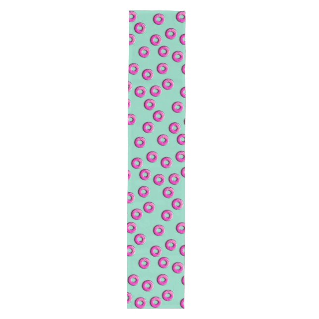 Pinky Doughnuts seamless pattern + your ideas Medium Table Runner (Front)