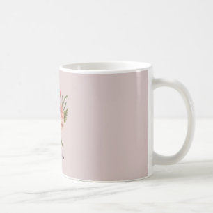 Pinky flower coffee mug