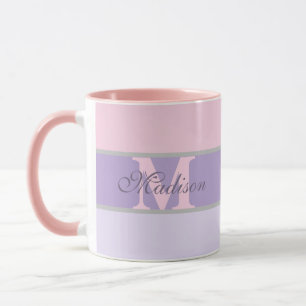 pinky girly pastel personalised mug
