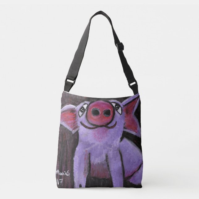 Pinky Pig Cross-body Tote (Front)