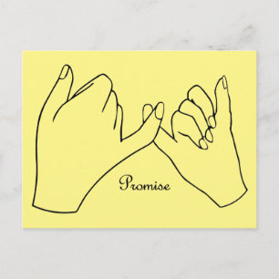 Pinky Swear Promise Invitation Postcard