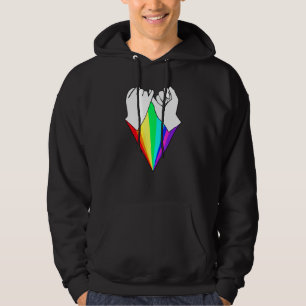 Pinky Swear Promise Pride Flag Triangle for BFFs Hoodie