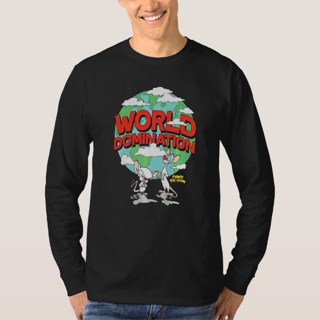 Pinky & The Brain World Domination T-Shirt (Front)
