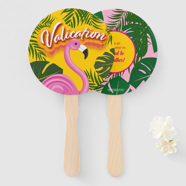 Pinky Validation Vacation Hand Fan (Front and Back)