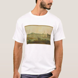 Pinnace Sailing Down the Ganges past Monghyr Fort, T-Shirt