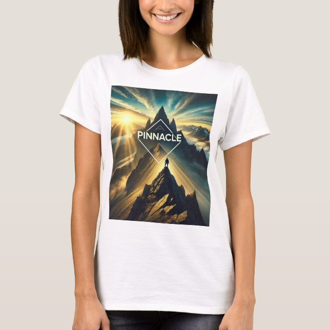  Pinnacle Achievement T-Shirt – Embrace the Peak (Front)