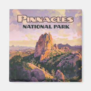 Pinnacles National Park Buttes California Card Magnet