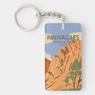 Pinnacles National Park Californi Vintage Key Ring