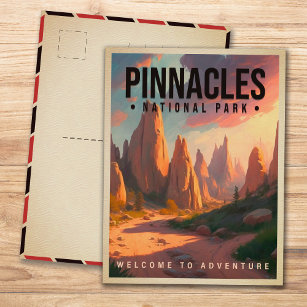 Pinnacles National Park California Vintage Postcard